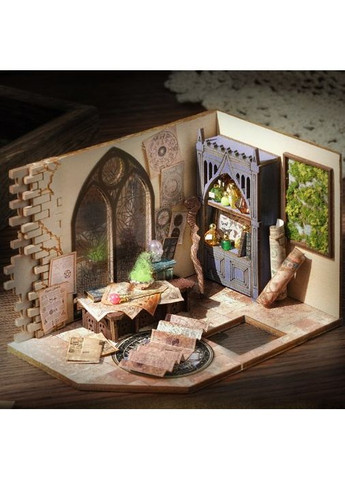 Румбокс Магічний двухповерховий будинок 3D конструктор DIY Roombox LV-003 + купол No Brand (362453235)