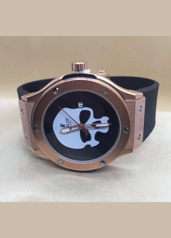 Чоловічий наручний годинник Hublot з черепом колір Золото No Brand (318972601)