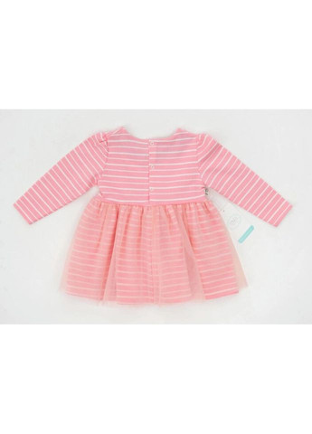 Розовое платье в полосочку (2637-80g-pink) Tongs (300625086)
