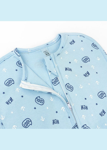 Пеленка-кокон на молнии 0-3 мес Hey Cool Голубой dexter's (322478786)