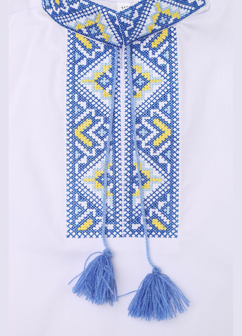 Біла вишиванка для хлопчика колір білий цб-00279001 Козачок поплін (333298809)