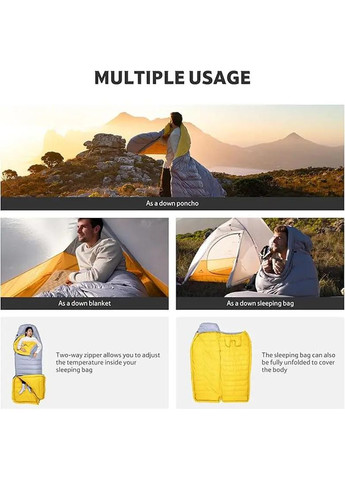 Спальний мішок Cicada Wing CW700 CNK2450WS048 XL/XXL Black Naturehike (362697691)