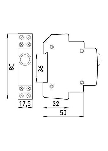 Індикатор на DIN-рейку LED e.i.din.220.yellow, жовтий p059004 E.NEXT (346087500)