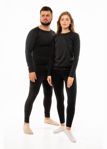 Комплект жіночої термобілизни зі зниженою горловиною S Чорний ThermoX Alpina Black (297829942)