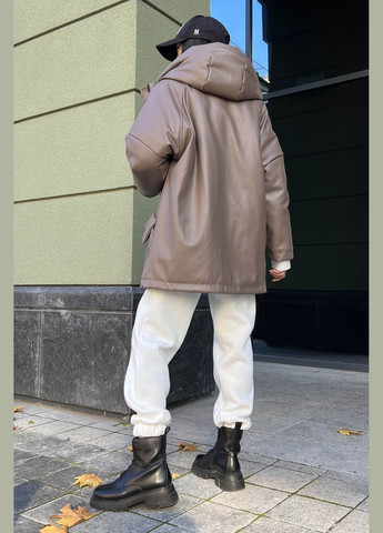 Світло-коричнева зимня зимова жіноча куртка Liton