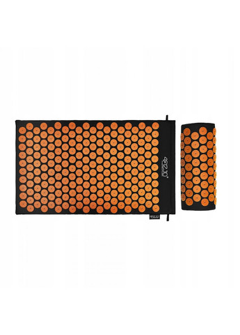 Коврик акупунктурный с валиком Classic Mat Аппликатор Кузнецова Black/Orange (P-5907222931752) 4FIZJO (303723220)