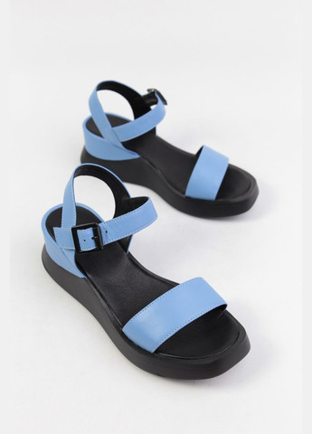 Голубые босоножки Benito без застежки