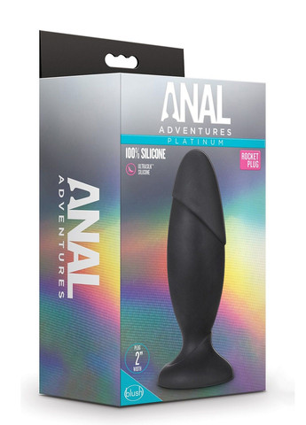 Анальна пробка Anal Adventures Platinum Rocket Plug L Blush (333713191)