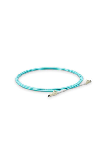 Патч-корд оптичний LC/UPC-LC/UPC Бірюзовий LSZH, Multimode OM3 (MM), Simplex, 2мм - 3 м NanoConnect (299337836)