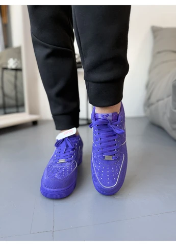 КРОССОВКИ ЖЕНСКИЕ NIKE KOBE BRYANT X AIR FORCE 1 LOW COURT PURPLE 8/24 НАЙК АИР ФОРС ФИОЛЕТОВЫЕ No Brand фиолетовые демисезоны (391950980)