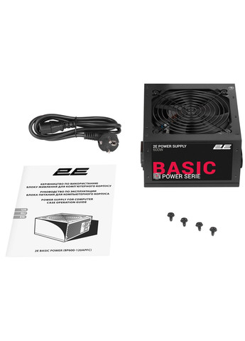 Блок живлення Basic Power (600W), 80%, 120мм, 1xMB 24pin(20+4), 1xCPU 8pin(4+4), 3xMolex, 4xSATA, 2xPCIe 8pin(6+2) 2E (314777643)