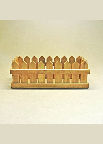 Кашпо з дерева Жовтець 16х40 каррі (КАШ-16400103) No Brand (328450432)