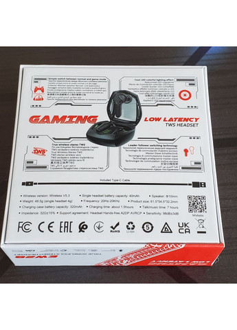 Игровые Беспроводные блютуз наушники вакуумные EW28 черные 7 часов Hoco (353497693)