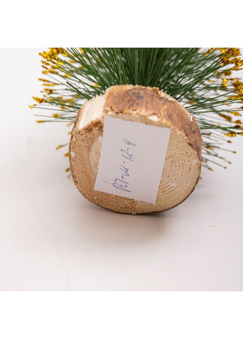 Новорічна настільна ялинка золота Стріла 25 см на дерев'яній підставці SOK-М-12-4 LUGI (370706741)