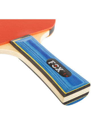 Набір для настільного тенісу 2 ракетки, 3 м'ячі FOX F5510 (деревина, гума, пакування блістер) F.O.X (361436441)