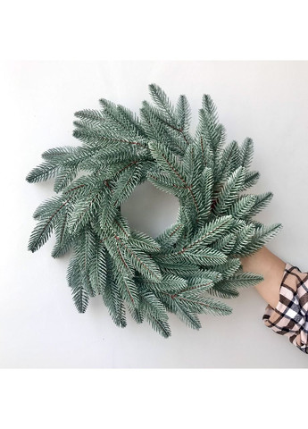 Венки хвойные рождественские SGH Classic литые d-40см голубые (упаковка 15 штук) HVOYA (366964088)