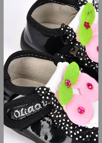 Черные пинетки детские черного цвета Let's Shop