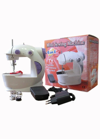 Швейна мінімашинка 4 в 1 Mini Sewing Machine біла No Brand (312486117)