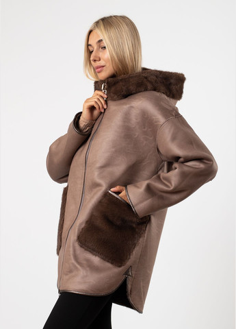 Коричневый зимний Пуховик MissLynx