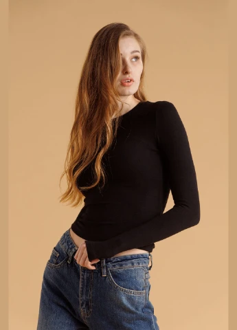 Лонгслив однотонный женский 5068 Karol (315980761)