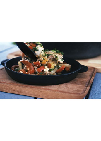 Сковорода порційна HoReCa 14 см із підставкою Black (H1425-D) Brizoll (314765997)