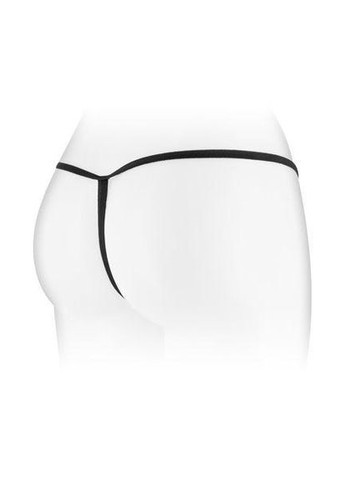 Черные кружевные стринги для романтического вечера элегантные трусики с цветочным дизайном Danuta Fashion Secret (316630927)