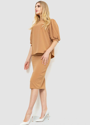 Костюм женский однотонный классический, цвет оливковый, Ager (276774089)