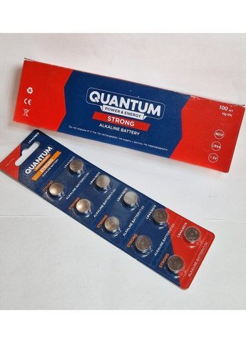 Батарейка Quantum STRONG Alkaline G13/LR44/357 (10шт) GP (370254908)