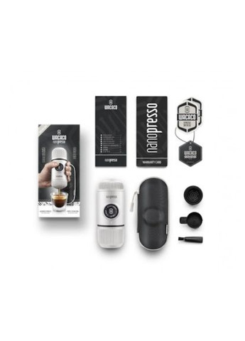 Кавоварка кемпінгова (WNANOWH) Wacaco Nanopresso з чохлом біла (366695475)