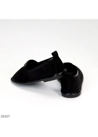 Черные черные мокасины No Brand