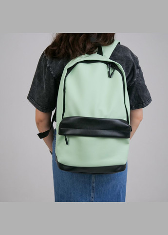 Универсальный рюкзак в удобном размере в экокожи, бирюзовый цвет ToBeYou City (293247110)