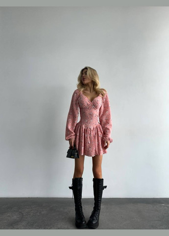 Персиковое повседневный, откровенный, коктейльное, вечернее легкий женский комбинезон, который пленит ваше сердце. queensleep_7km