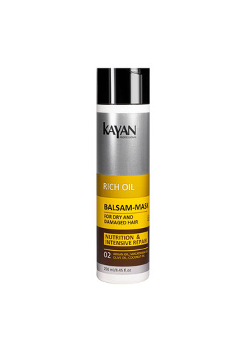 Бальзам маска для сухих и поврежденных волос Rich Oil Balsam-Mask с маслами Kayan Professional (335858297)