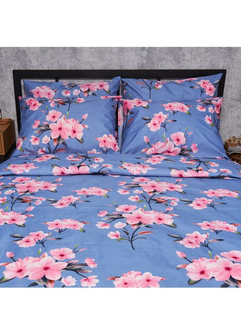 Комплект постільної білизни Микросатин Premium «» Полуторний 143х210 наволочки 2х50х70 (MS-820007541) Moon&Star Blossom Sky (356116322)