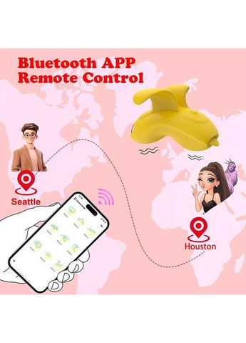 Клітеральний смарт-вібратор на палець Love Spouse жовтого кольору для мастурбації із силікона China (360603954)