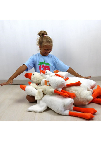 М'яка іграшка подушка обіймашка "Гусь-обіймусь", 95см Копиця (370676667)