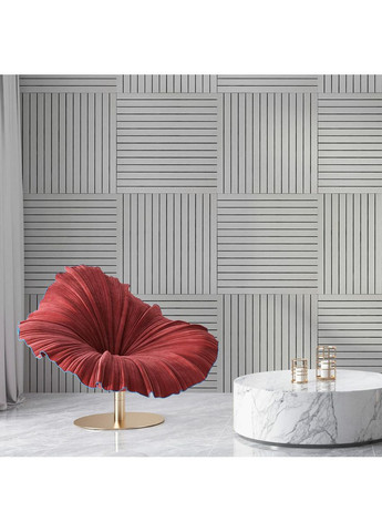 Покрытие виниловое самоклеющееся 3D рейки 600х600х2,8мм SW-00003242 Sticker Wall (366668221)