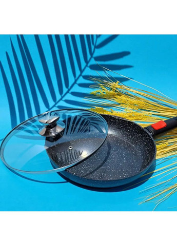 Сковорода 26 см з мармуровим антипригарним покриттям та знімною ручкою (EB-13004) Edenberg (360654639)