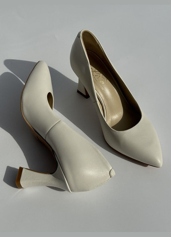 Lirio Туфли молочный з натуральная кожа, украина — (315598637)