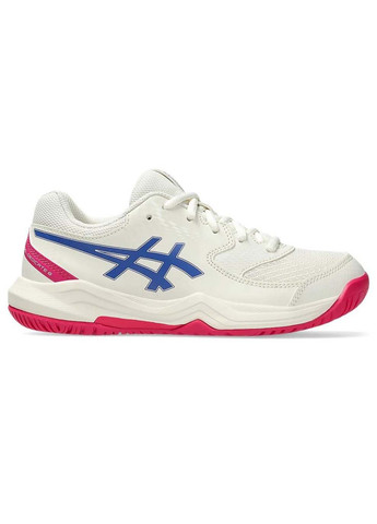 Комбіновані осінні кросівки gel-dedicate 8 cream/dark cobalt Asics