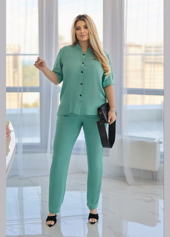 Костюм свободного кроя, американский креп брюки и рубашка. No Brand (335003848)