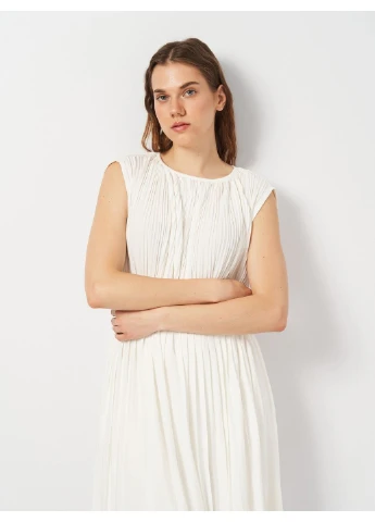 Білий кежуал сукня H&M однотонна