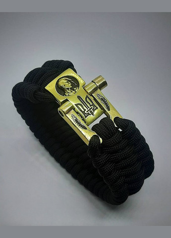 Браслет из паракорда Патриот Козаком Гербом Украины и флагом Украины латунь + брелок в подарок No Brand (341738824)