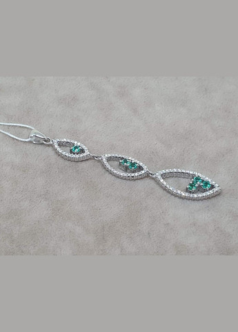 Золотое кольцо с бриллиантами и изумрудами. 1ПИ31049 No Brand (337171886)