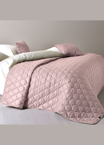 Покрывало Стиль Cube двустороннее пудра/светло-серый 210*240 IDEIA (288045283)