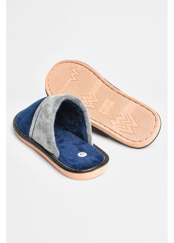 Темно-синие тапочки комнатные мужские тёмно-синего цвета Let's Shop