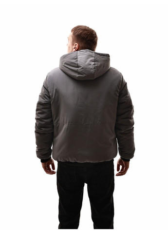 Темно-серая куртка зимняя мужская Sport