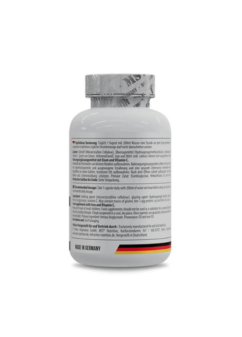 Бісгліцинат заліза Iron Bisglycinate 21 мг 120 капсул MST (361118269)