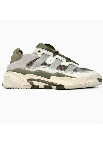 Сірі Осінні кросівки чоловічі adidas niteball beige orbit green адідас найтбол No Brand