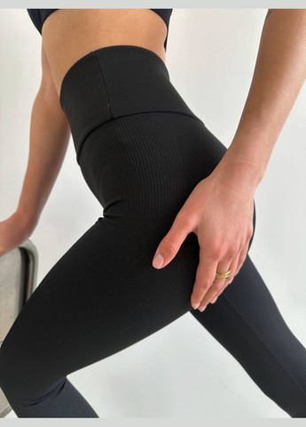 Качественные чёрные лосины турецкого производства, лосины на высокой посадке супер классные и очень удобные No Brand 015 (311463127)